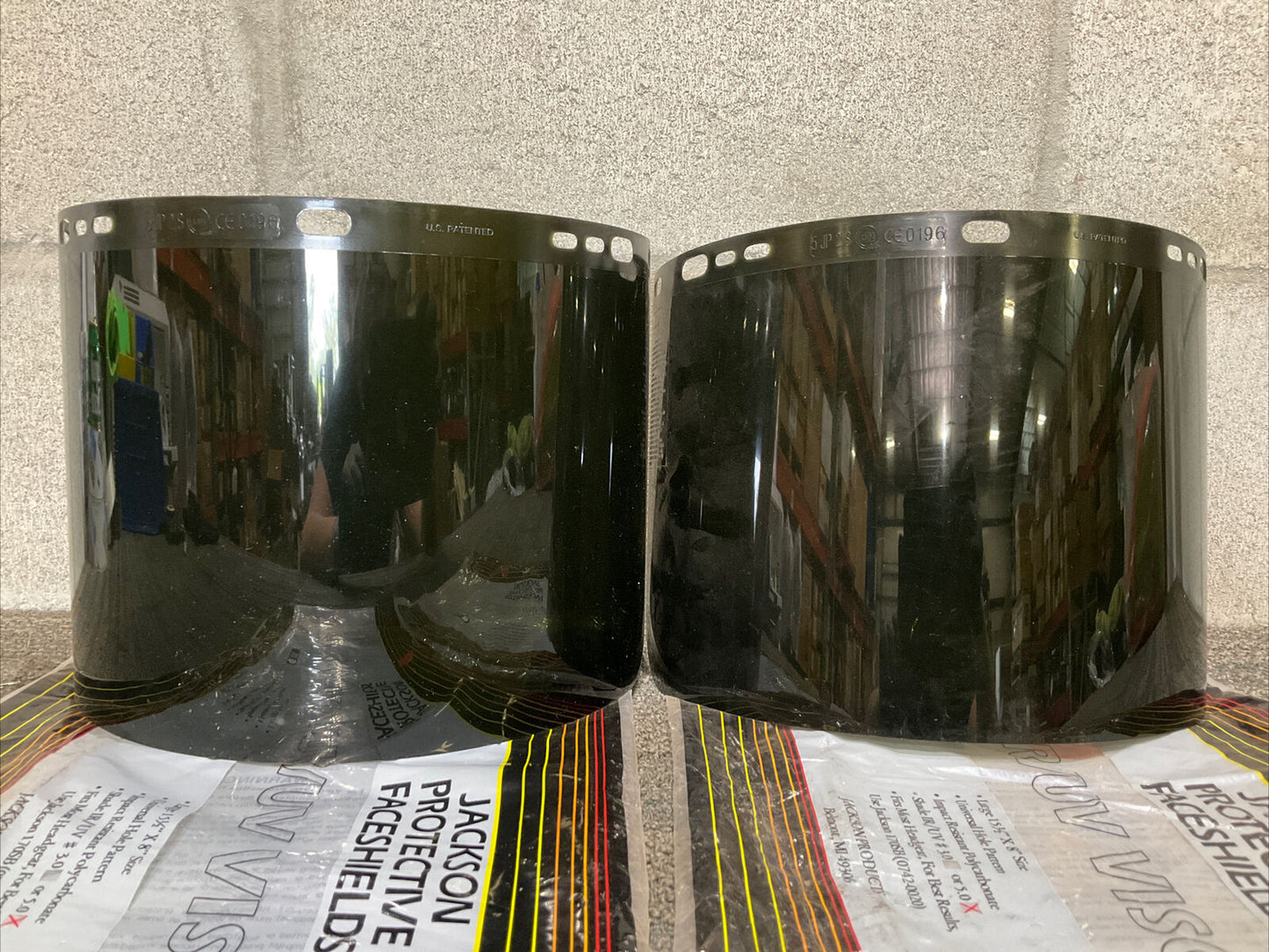 JACKSON 170SB 0742-0020 LARGE 15.5” X 8” UNIVERSAL HOLE IR/UV VISOR 222 LOT OF 2