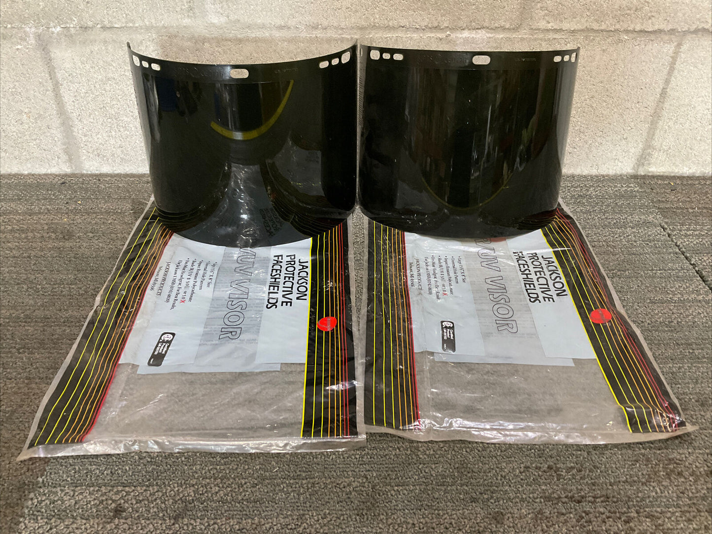 JACKSON 170SB 0742-0020 LARGE 15.5” X 8” UNIVERSAL HOLE IR/UV VISOR 222 LOT OF 2
