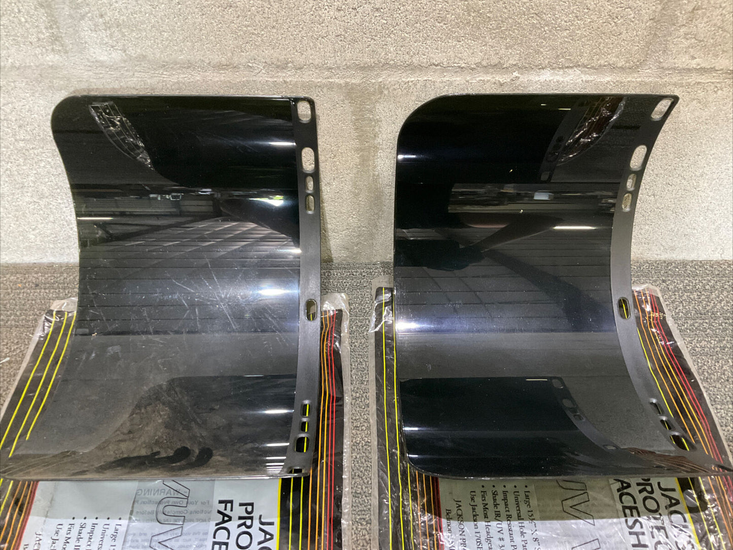 JACKSON 170SB 0742-0020 LARGE 15.5” X 8” UNIVERSAL HOLE IR/UV VISOR 222 LOT OF 2