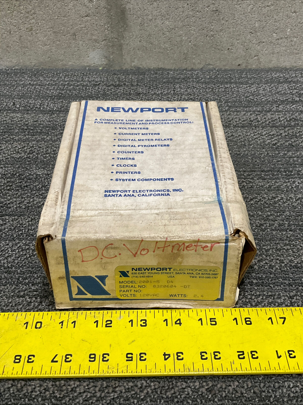 NEWPORT 2001-5 D4 DIGITAL PANEL VOLTMETER 222