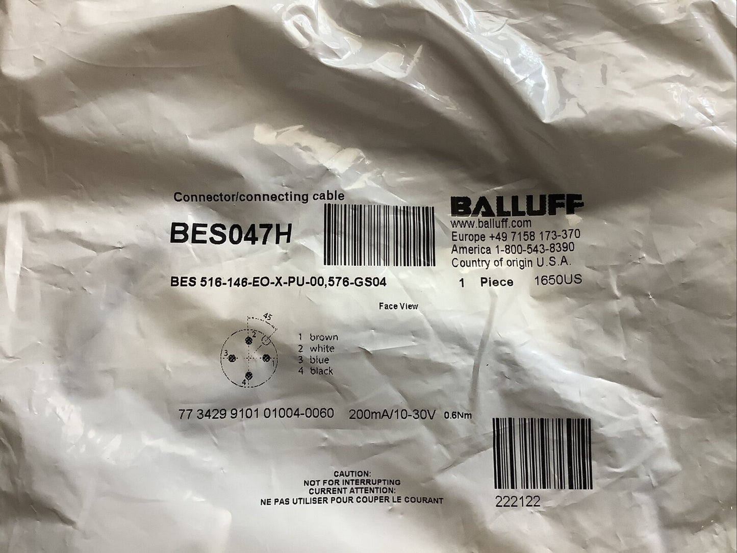 BALLUFF BES047H PROXIMITY SENSOR 999