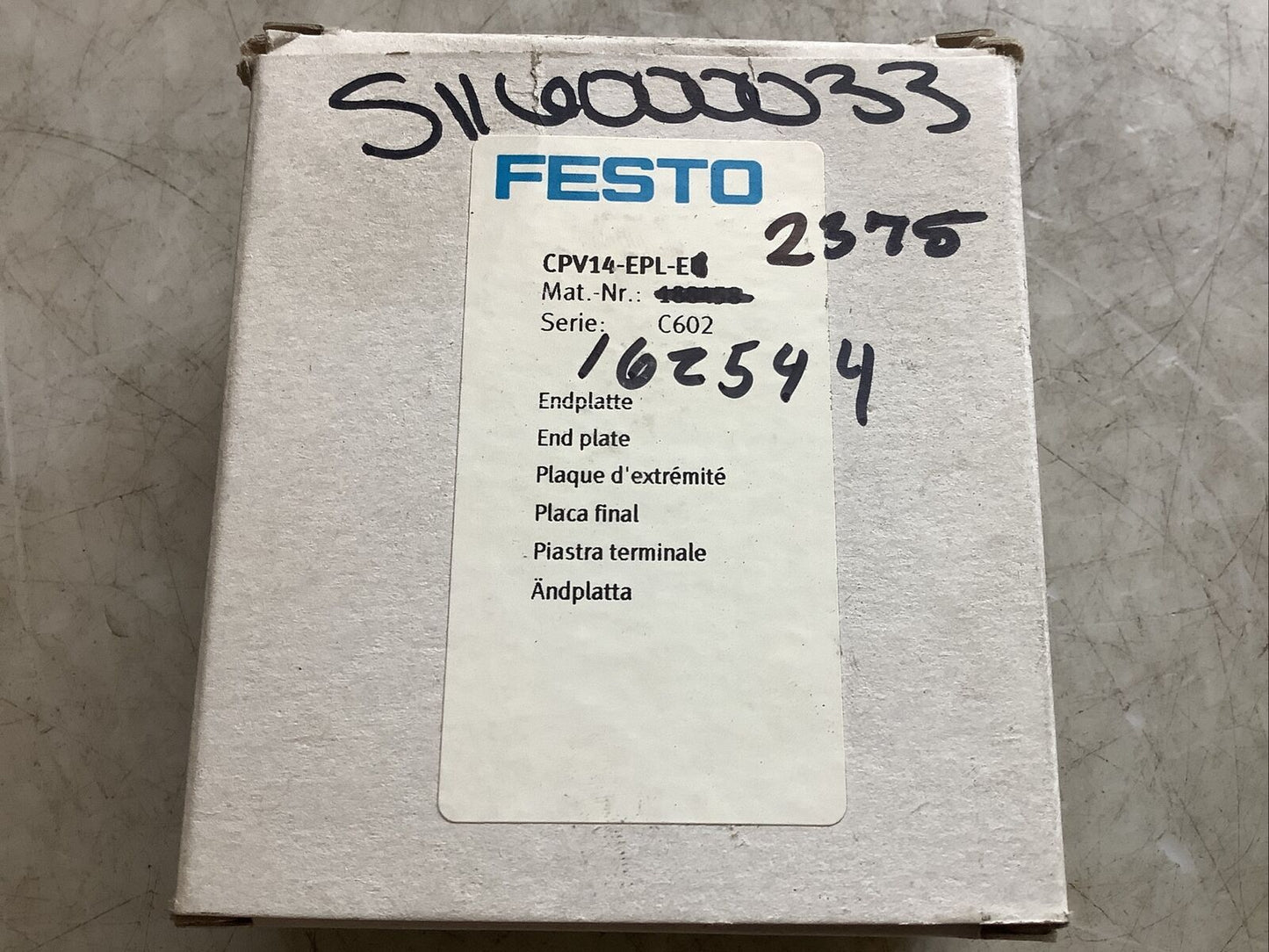FESTO CPV14-VI VALVE MANIFOLD 999