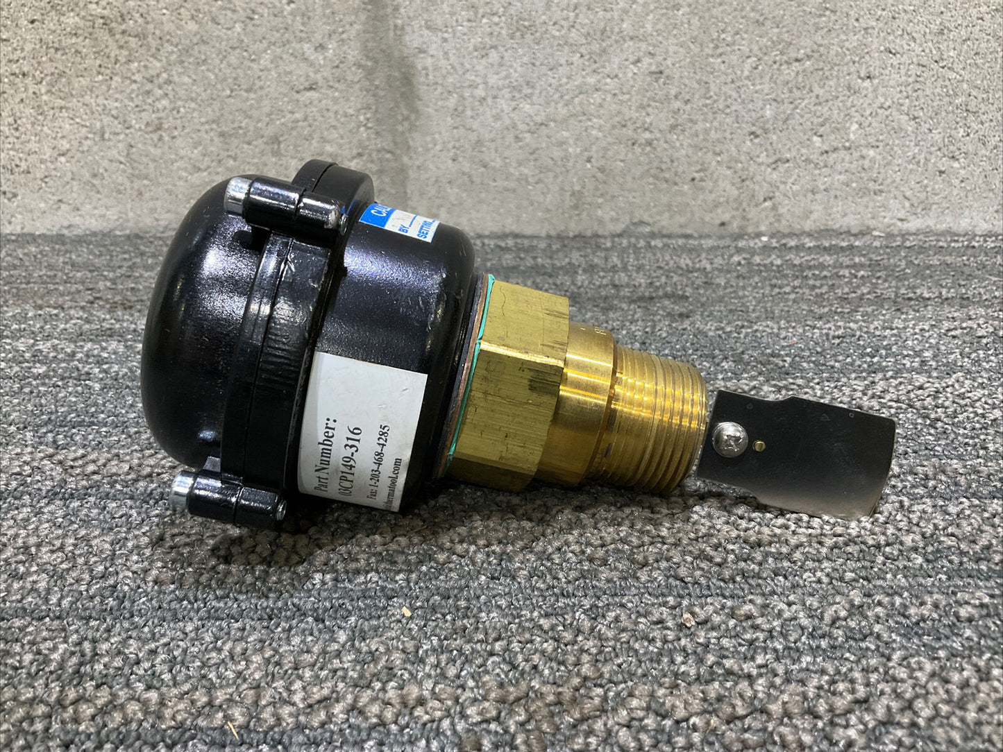 THERMATOOL 03CP149-316-SW 16GPM GENERATOR WATER FLOW SWITCH 222