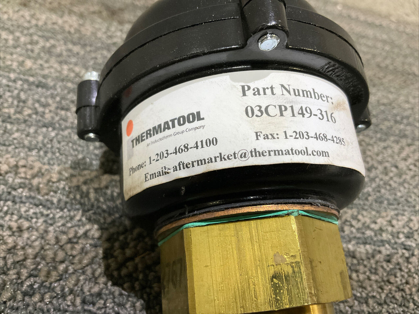THERMATOOL 03CP149-316-SW 16GPM GENERATOR WATER FLOW SWITCH 222