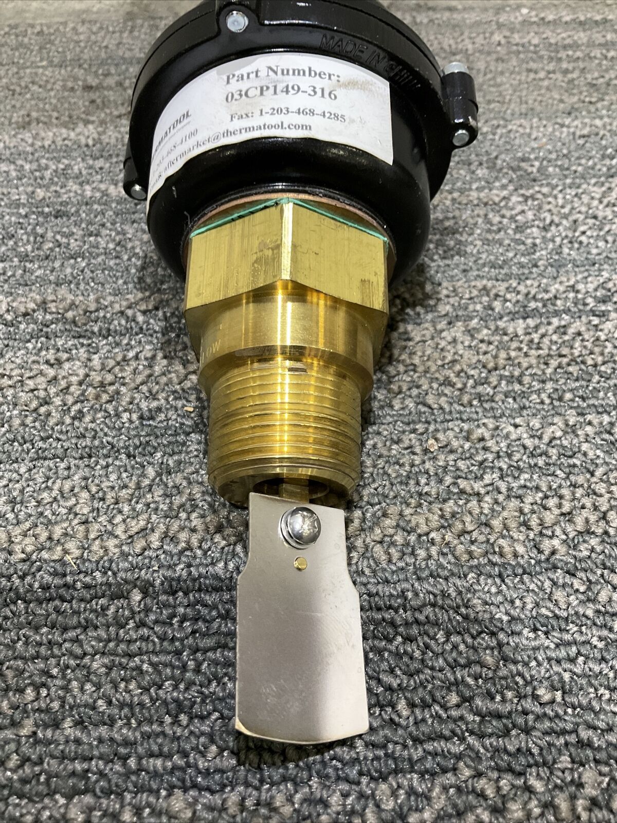 THERMATOOL 03CP149-316-SW 16GPM GENERATOR WATER FLOW SWITCH 222