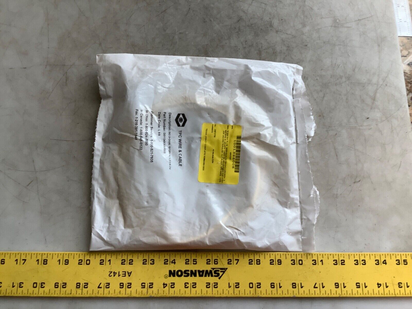 TPC WIRE D01134XXAM003 SOLENOID CONNECTOR CABLE 18MM 120VAC 3M 222