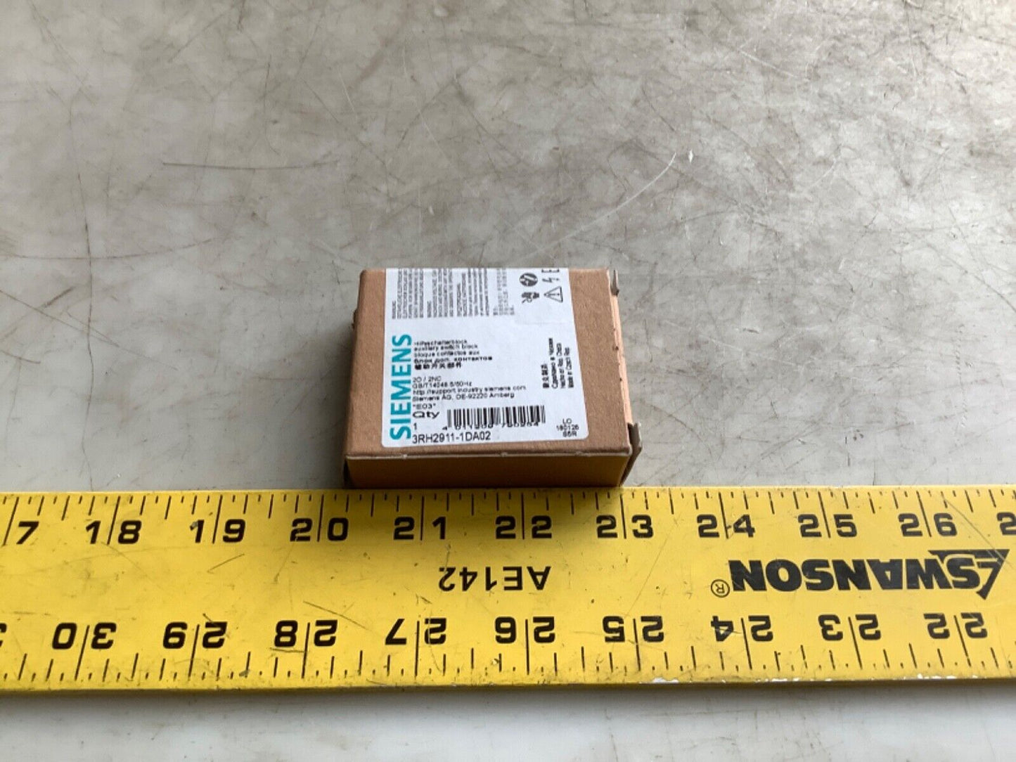 SIEMENS 3RH2911-1DA02 AUXILIARY SWITCH 222