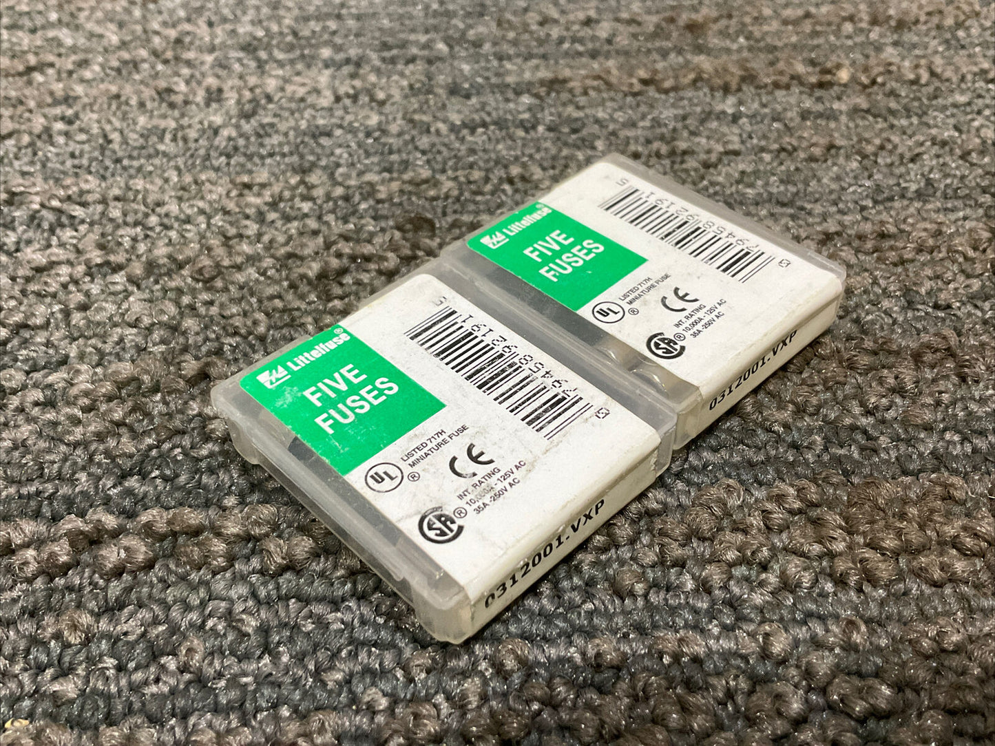 LITTELFUSE 0312001.VXP FUSE 222 LOT OF 7