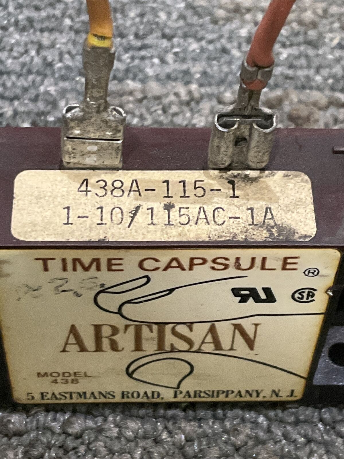 ARTISAN 438 TIME CAPSULE 438A-115-1 1-10/115AC-1A 222