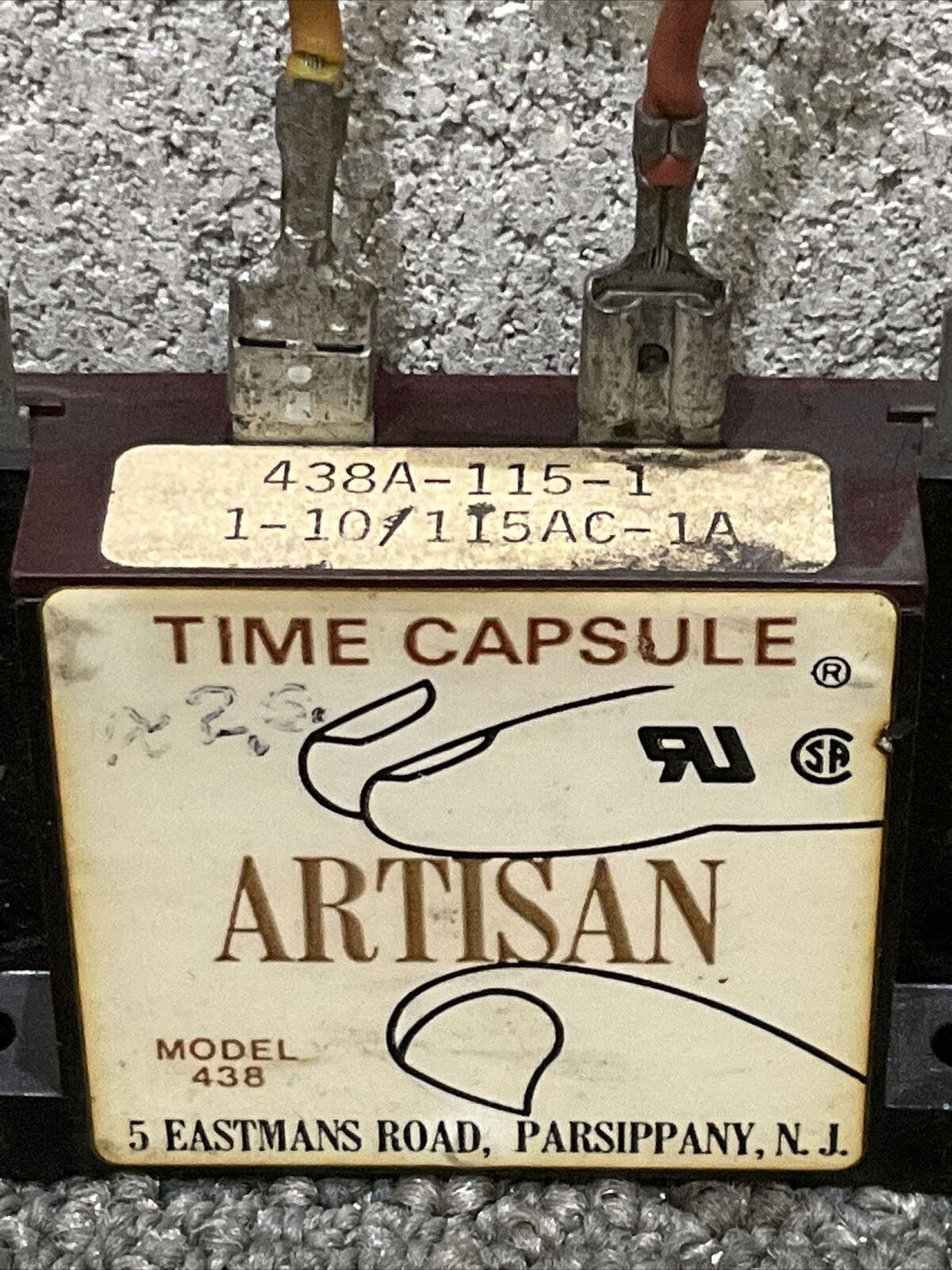 ARTISAN 438 TIME CAPSULE 438A-115-1 1-10/115AC-1A 222