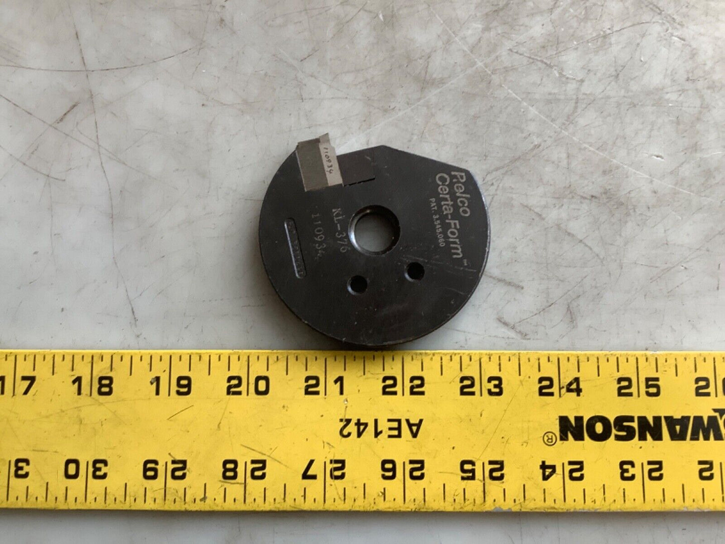 RELCO CERTA-FORM KL-376 CIRCULAR FORM TOOL 333
