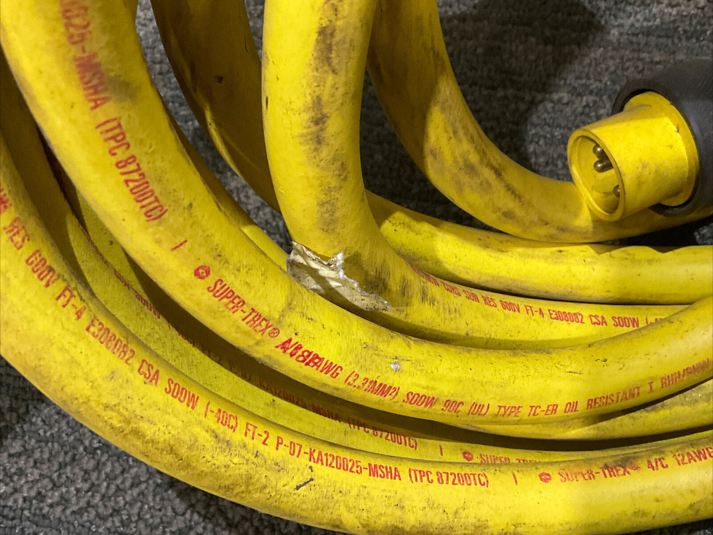 TPC WIRE & CABLE E308082 SUPER TREX 12 AWG QUICK CONNECTS 222