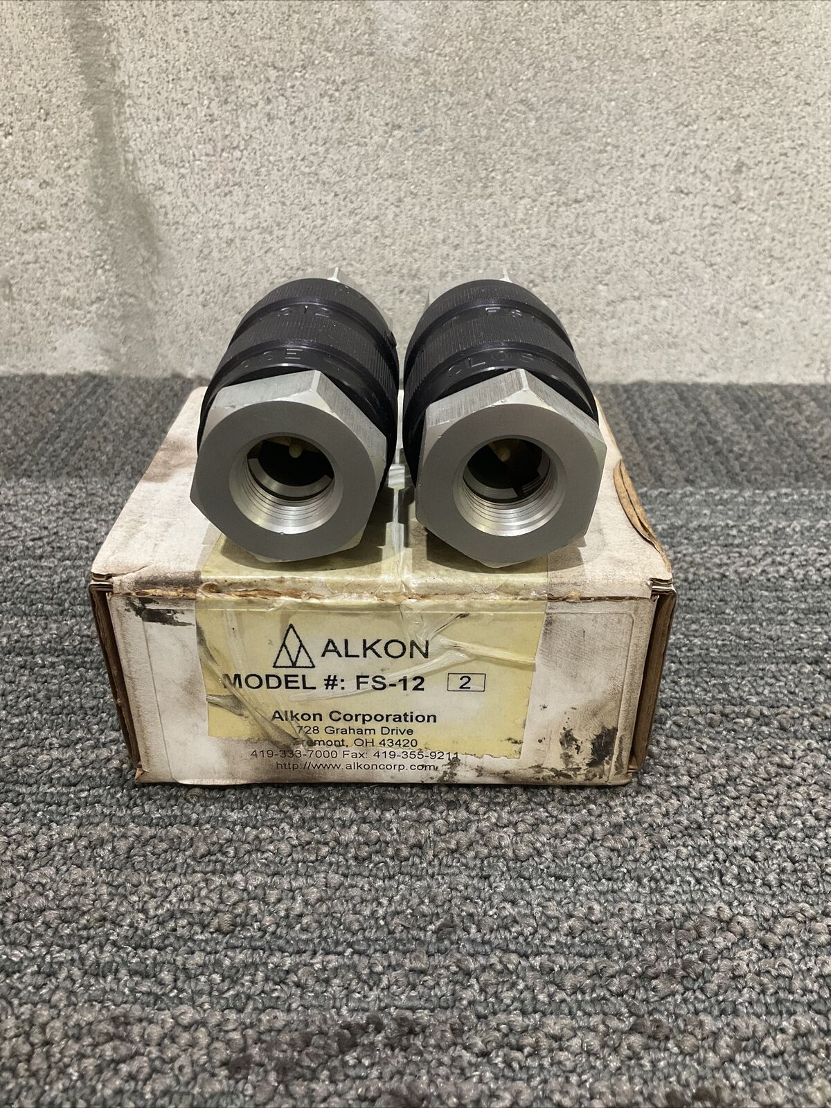 ALKON FS-12 FLOW CONTROL VALVE 444 LOT OF 2