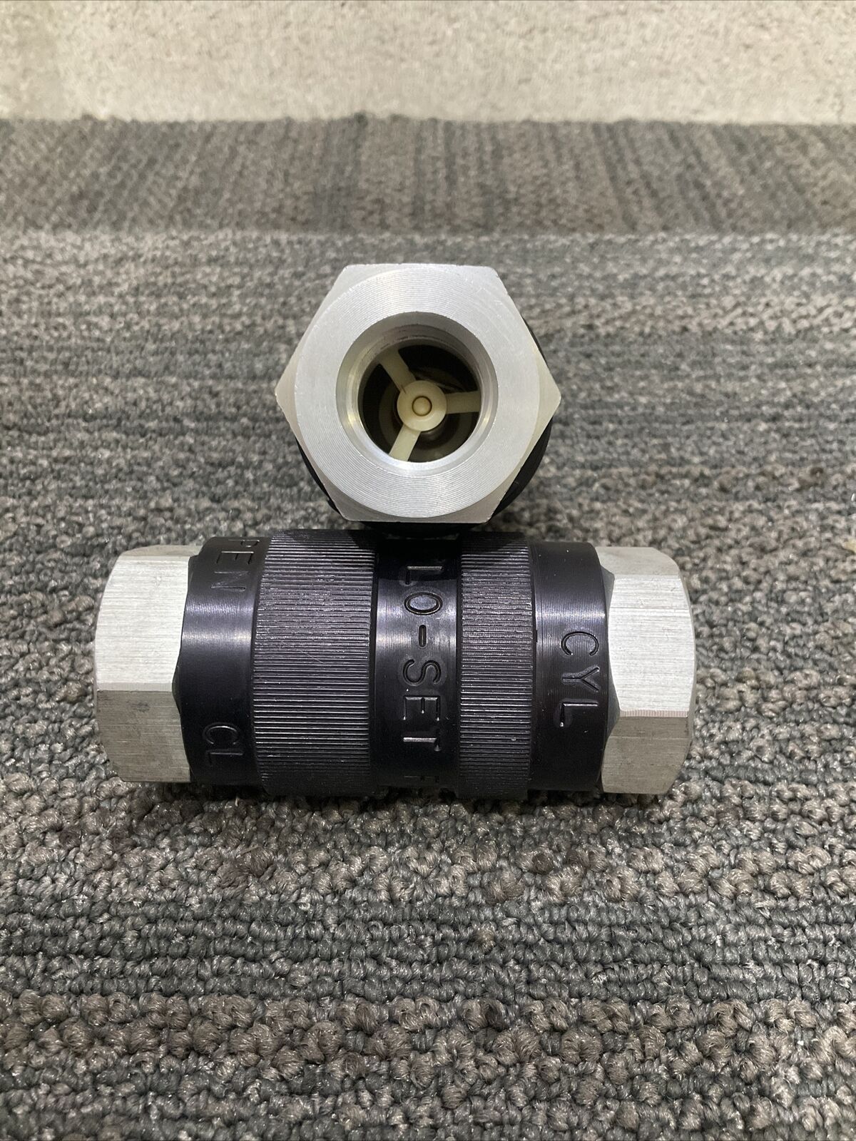 ALKON FS-12 FLOW CONTROL VALVE 444 LOT OF 2