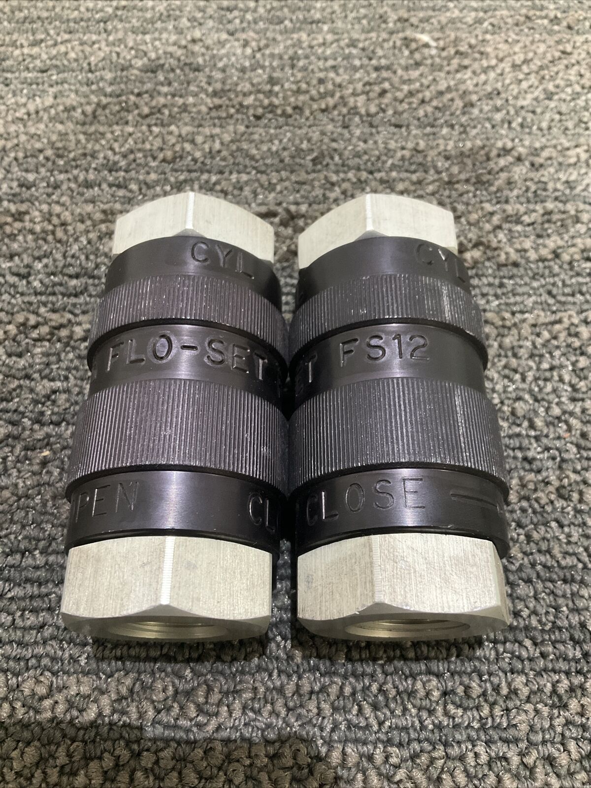 ALKON FS-12 FLOW CONTROL VALVE 444 LOT OF 2
