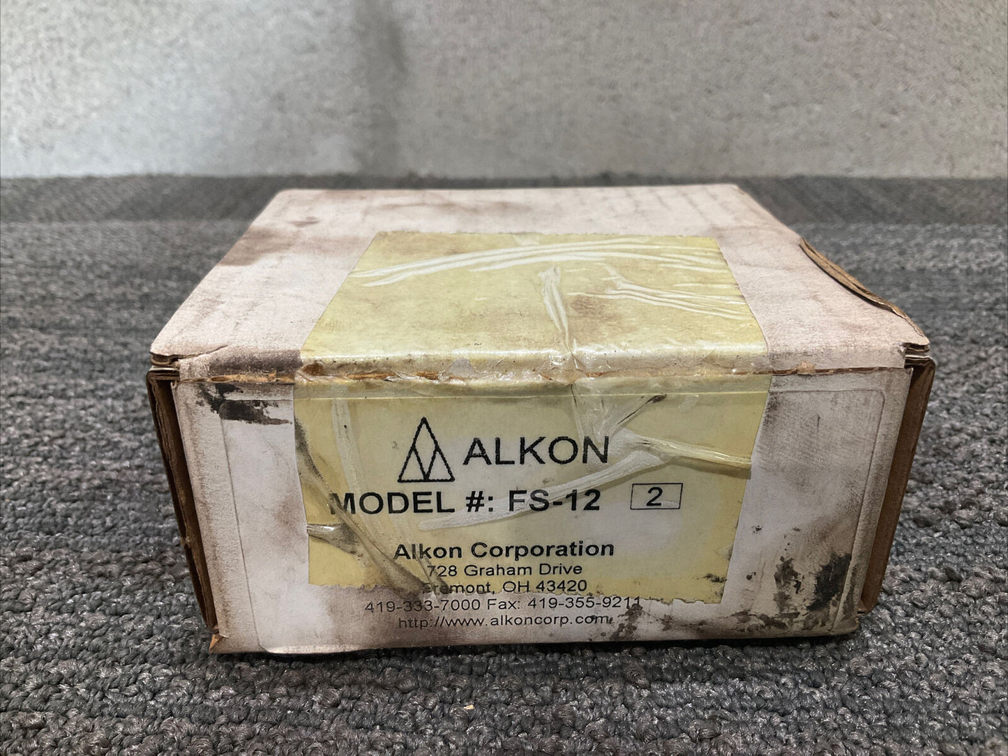 ALKON FS-12 FLOW CONTROL VALVE 444 LOT OF 2