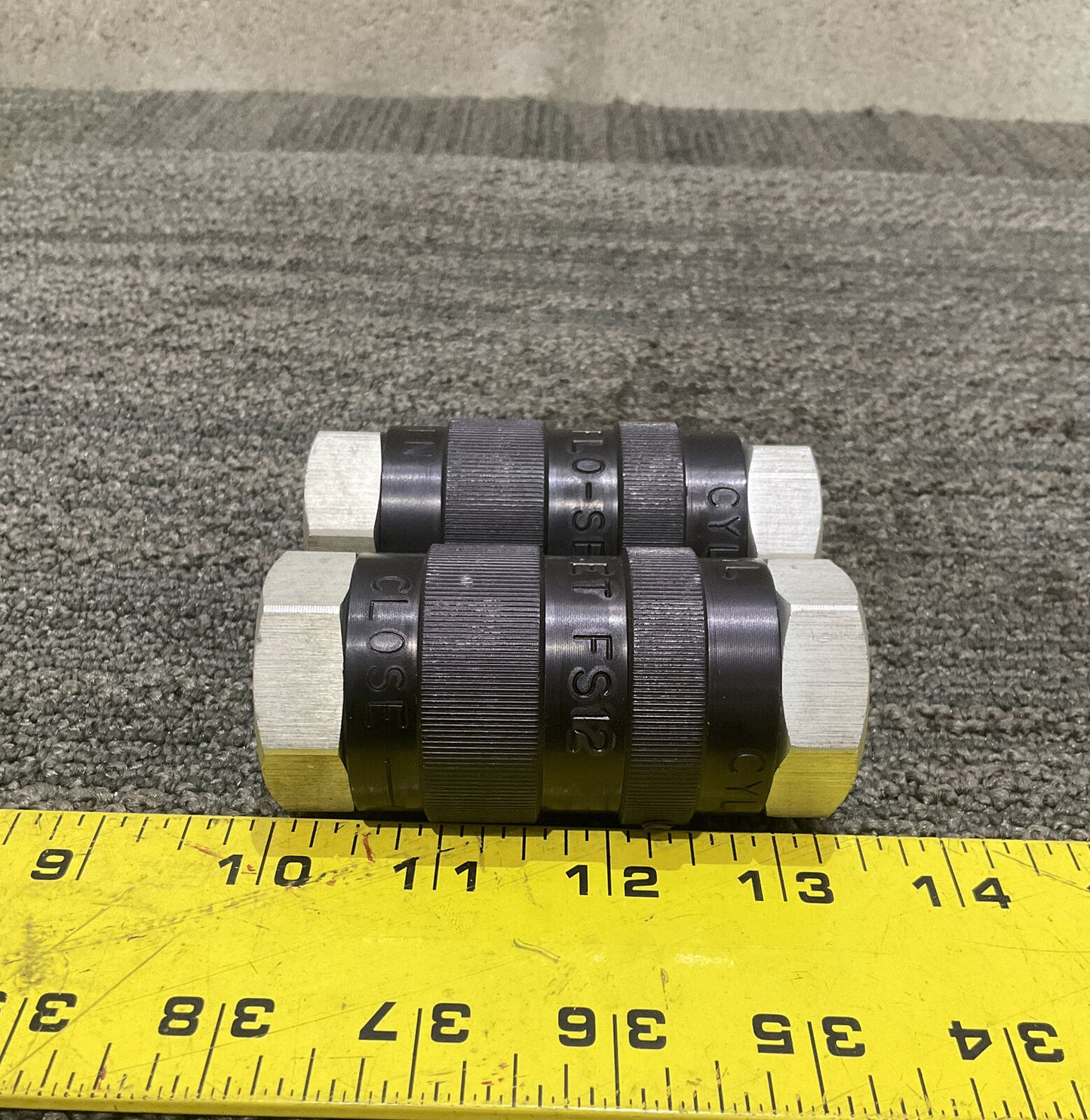 ALKON FS-12 FLOW CONTROL VALVE 444 LOT OF 2