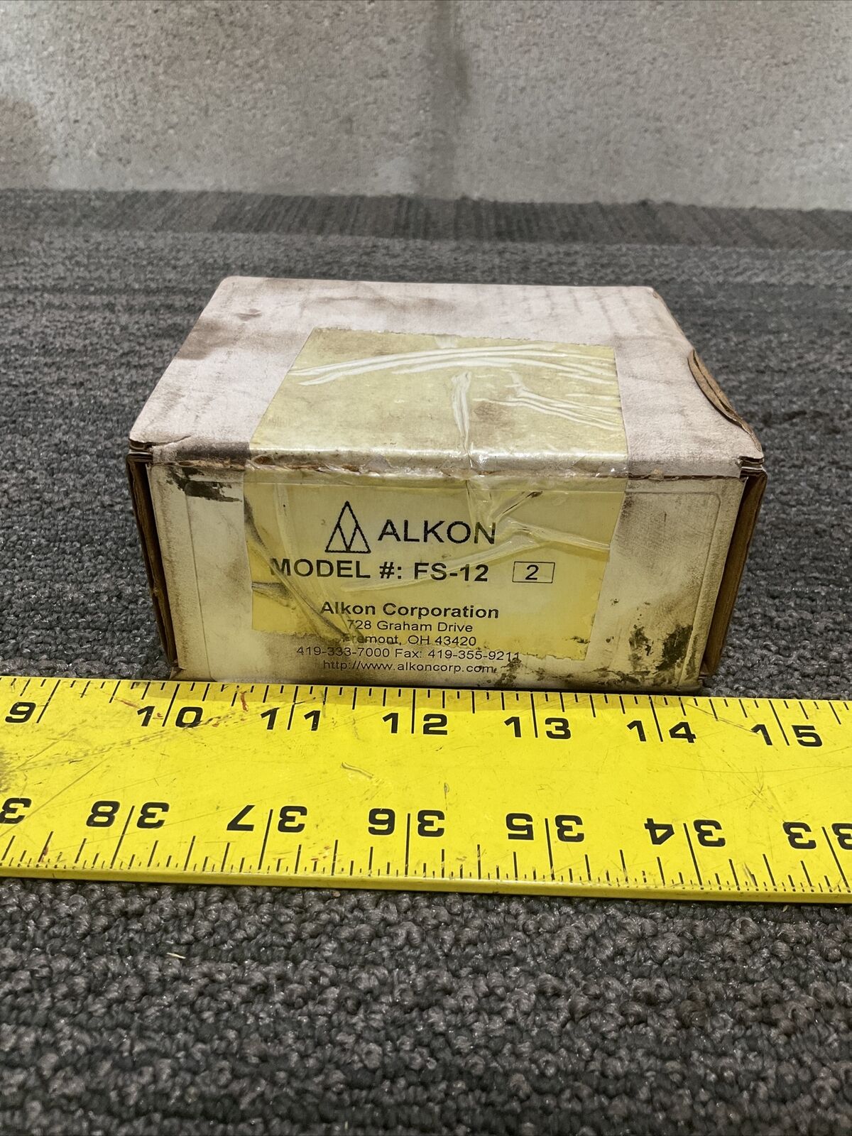ALKON FS-12 FLOW CONTROL VALVE 444 LOT OF 2
