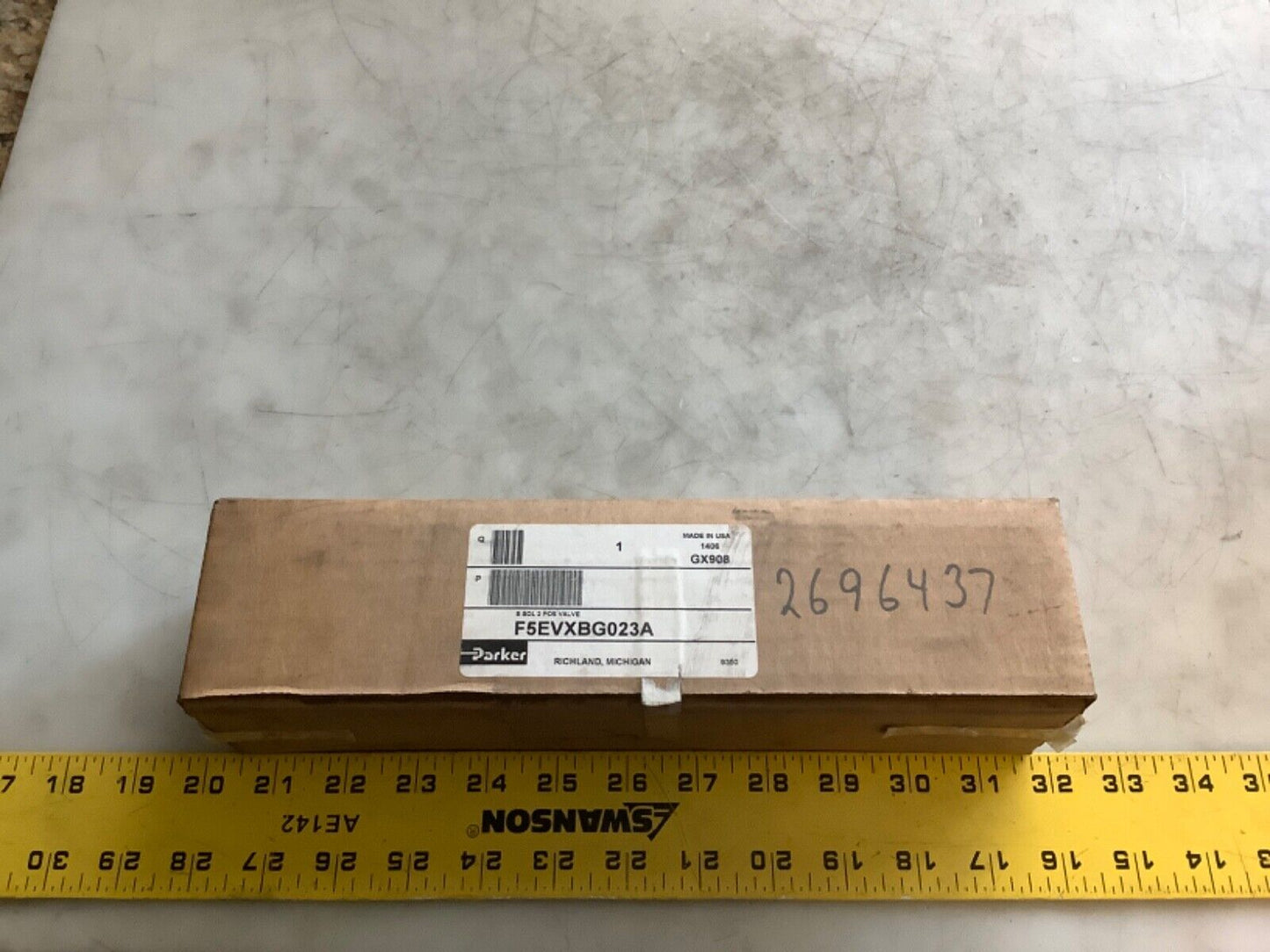 PARKER F5EVXBG023A SOLENOID VALVE 145PSI 115/120V 50/60HZ 3.8VA MAX 444