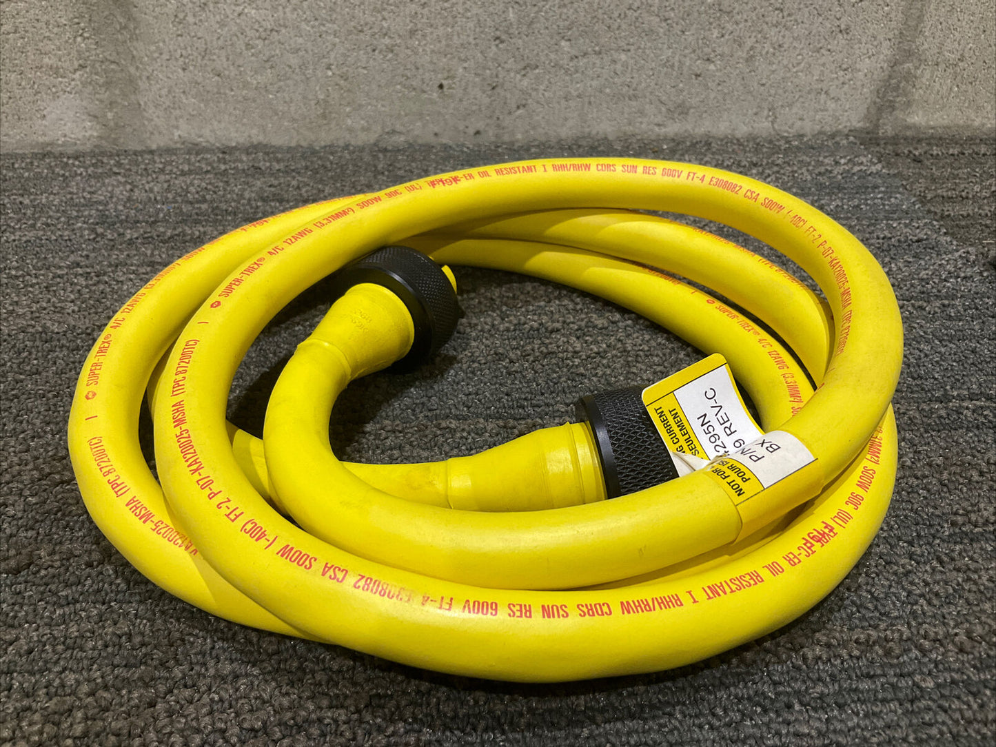 TPC WIRE & CABLE 84295N REV-C 4P 6’ SUPER TREX 12AWG QUICK CONNECTS 222 LOT OF 2