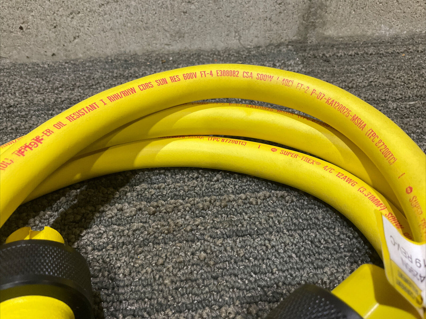 TPC WIRE & CABLE 84295N REV-C 4P 6’ SUPER TREX 12AWG QUICK CONNECTS 222 LOT OF 2