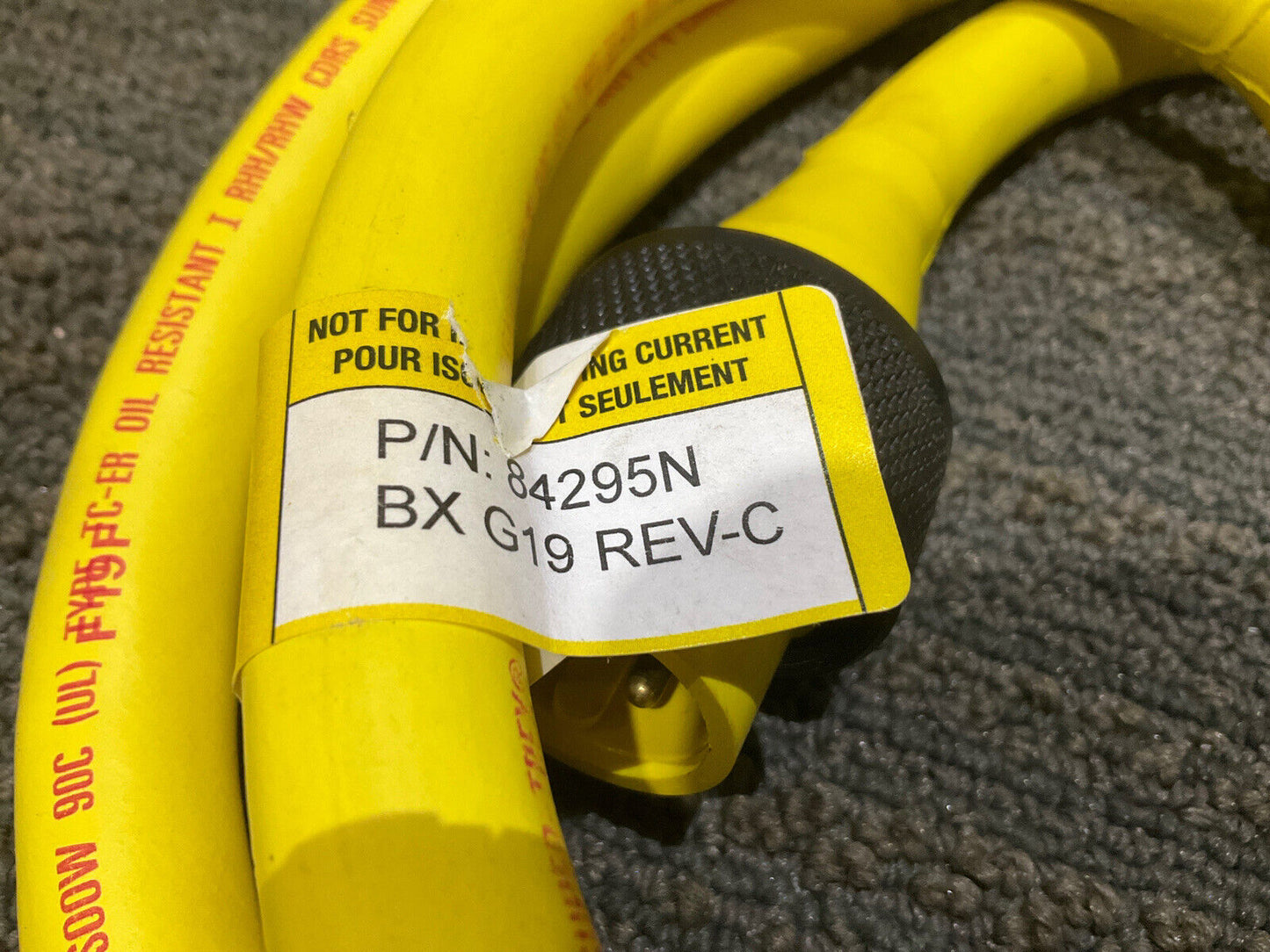 TPC WIRE & CABLE 84295N REV-C 4P 6’ SUPER TREX 12AWG QUICK CONNECTS 222