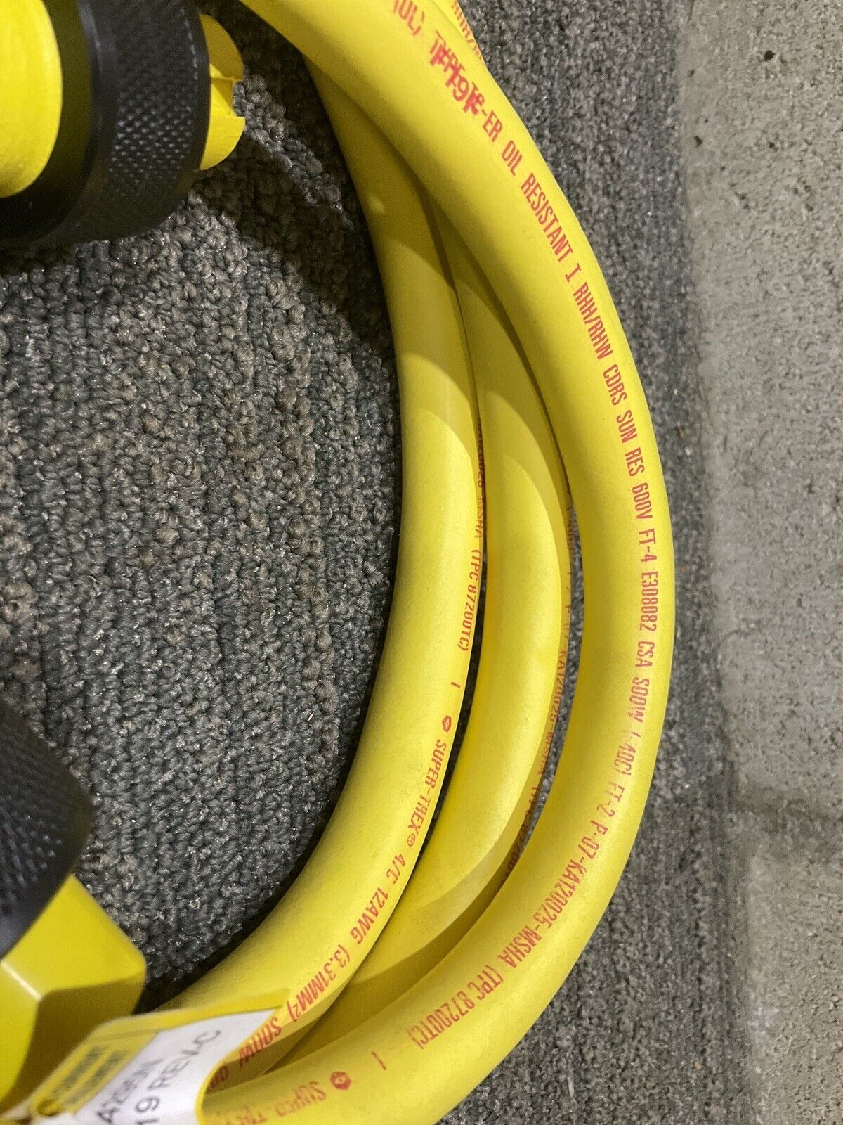 TPC WIRE & CABLE 84295N REV-C 4P 6’ SUPER TREX 12AWG QUICK CONNECTS 222