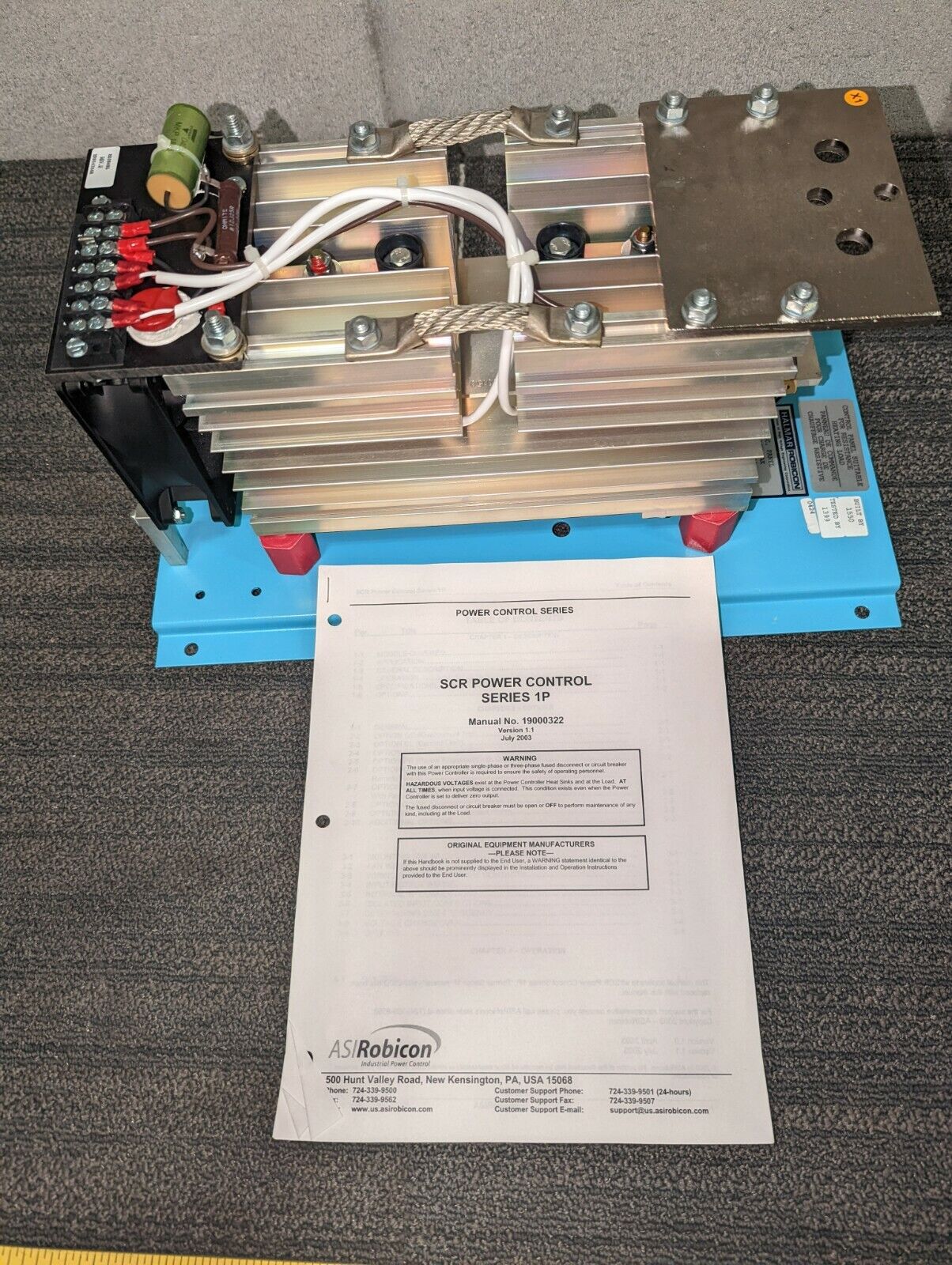 Halmar Robicon SCR POWER CONTROL SERIES 1P P/N 409216.04 300A 600V