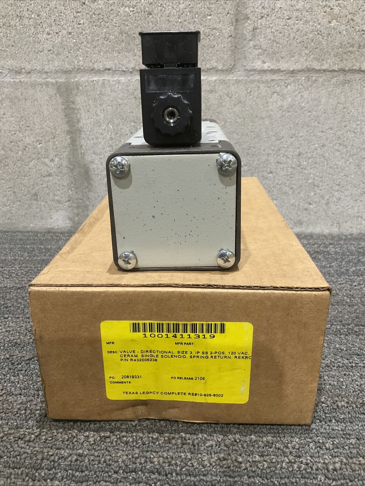 AVENTICS R432006238 CERAM SINGLE SOLENOID VALVE 222