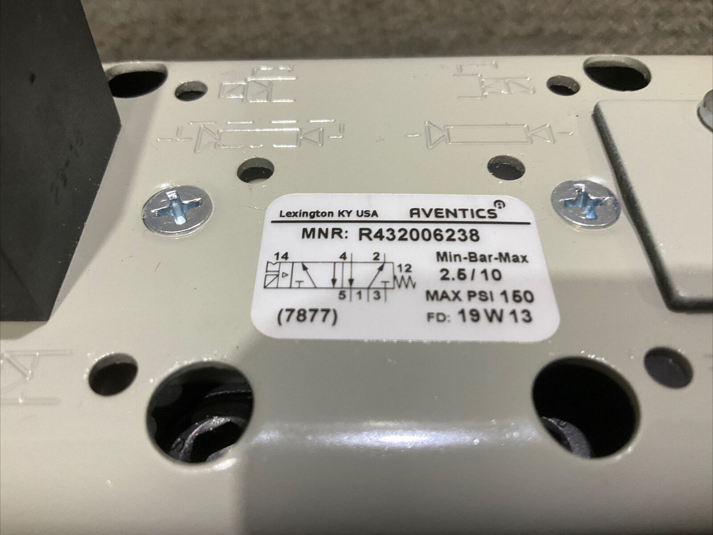 AVENTICS R432006238 CERAM SINGLE SOLENOID VALVE 222