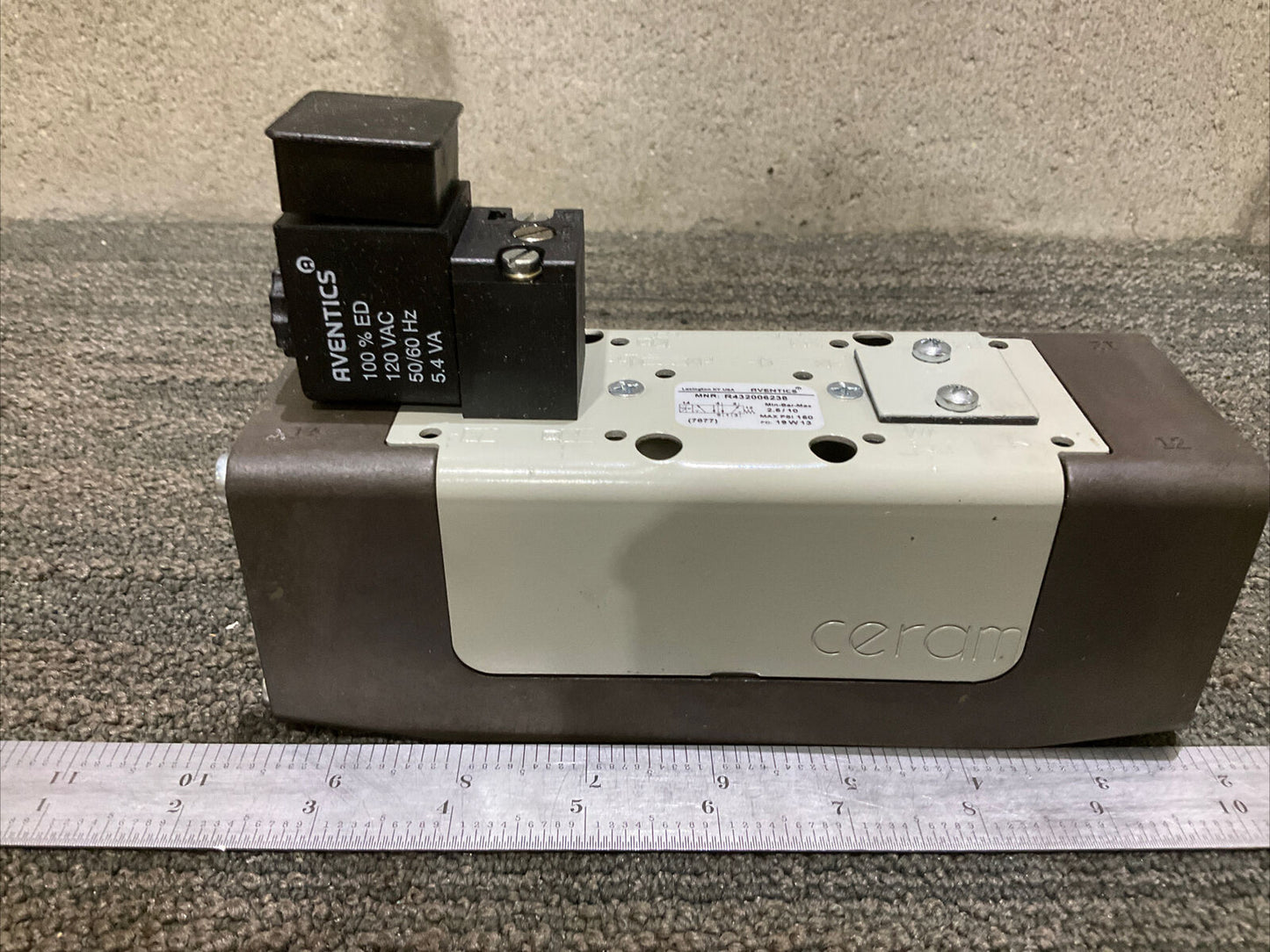 AVENTICS R432006238 CERAM SINGLE SOLENOID VALVE 222