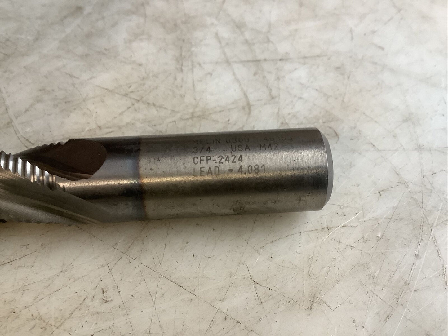 MELIN TOOL CO. CFP-2424 END MILL 3/4IN DIA 4 FLUTES