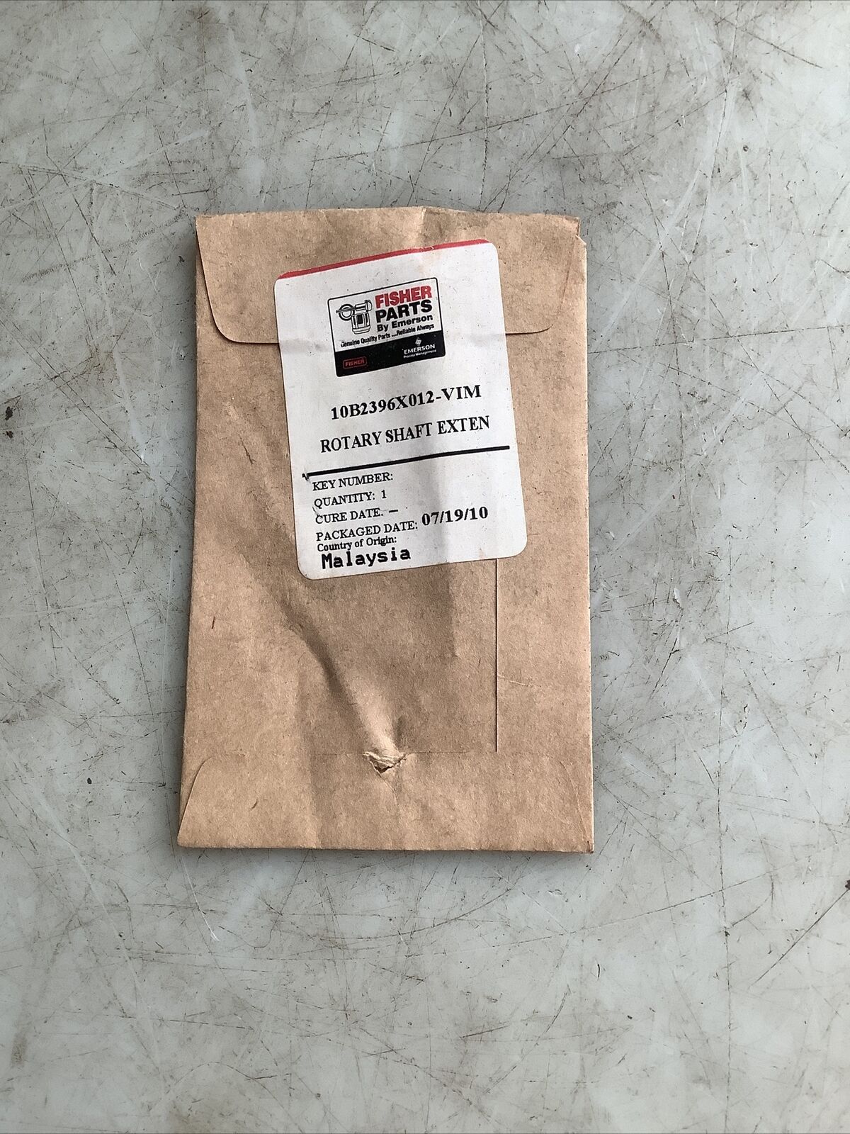 FISHER 10B2396X012-VIM ROTARY SHAFT EXTENSION