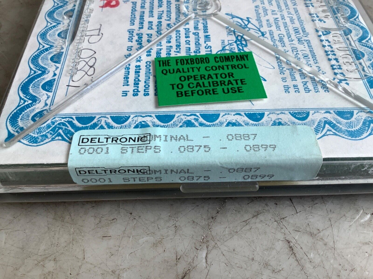DELTRONIC PIN PLUG GAGE SET .0875-.0899 333 - QTY 25