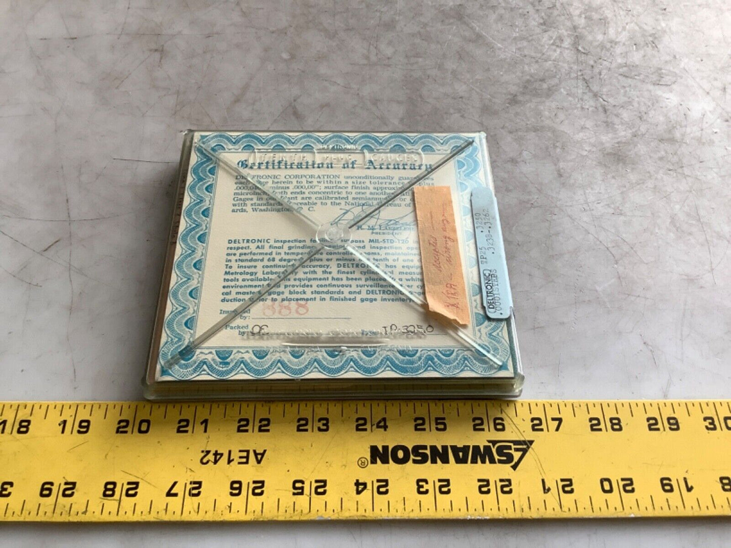 DELTRONIC PIN PLUG GAGE SET TRP25 .3228-.3262 333 - QTY 25