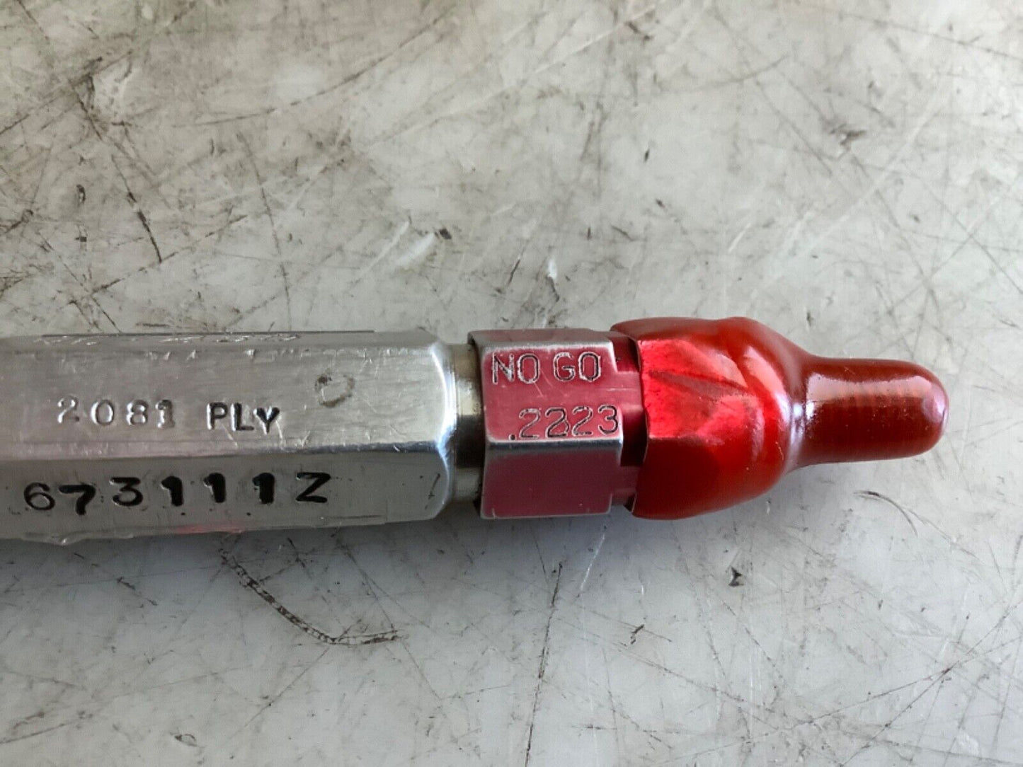 TAFT-PEIRCE 1/4-20UNC-2B PLUG GAGE 673111Z 2081PLY GO/NOGO .2175/.2223 333