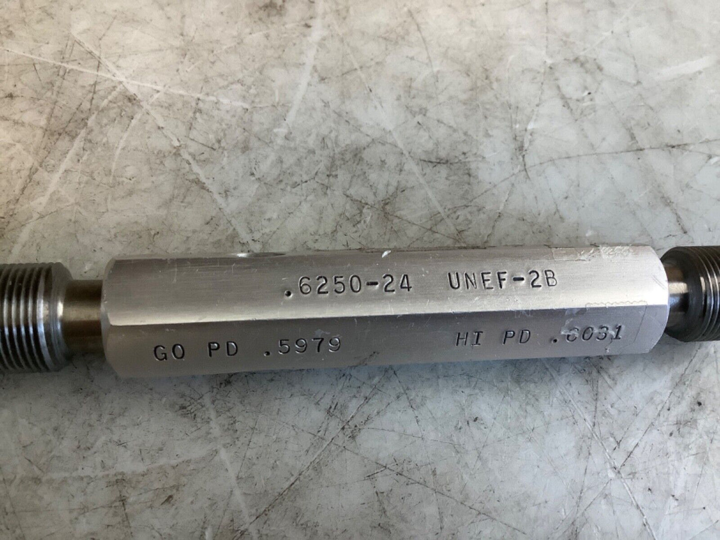 SWANSON .6250-24 UNEF-2B THREAD PLUG GAGE GO/HI .5979/.6031 333
