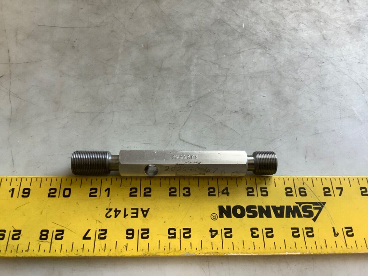 SWANSON .6250-24 UNEF-2B THREAD PLUG GAGE GO/HI .5979/.6031 333