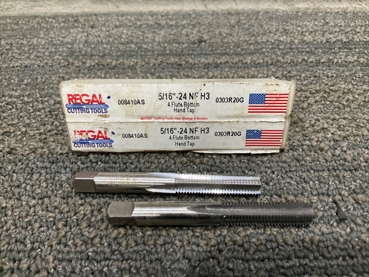REGAL CUTTING TOOLS 008410AS 030R20G 5/16”-24 NF H3 4 FLUTE BOTTOM HAND TAP 222