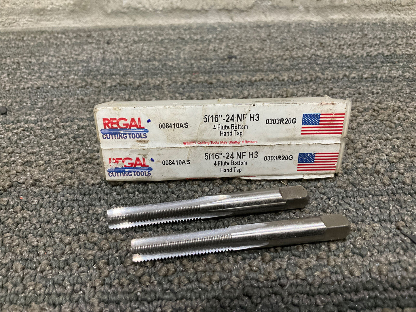REGAL CUTTING TOOLS 008410AS 030R20G 5/16”-24 NF H3 4 FLUTE BOTTOM HAND TAP 222