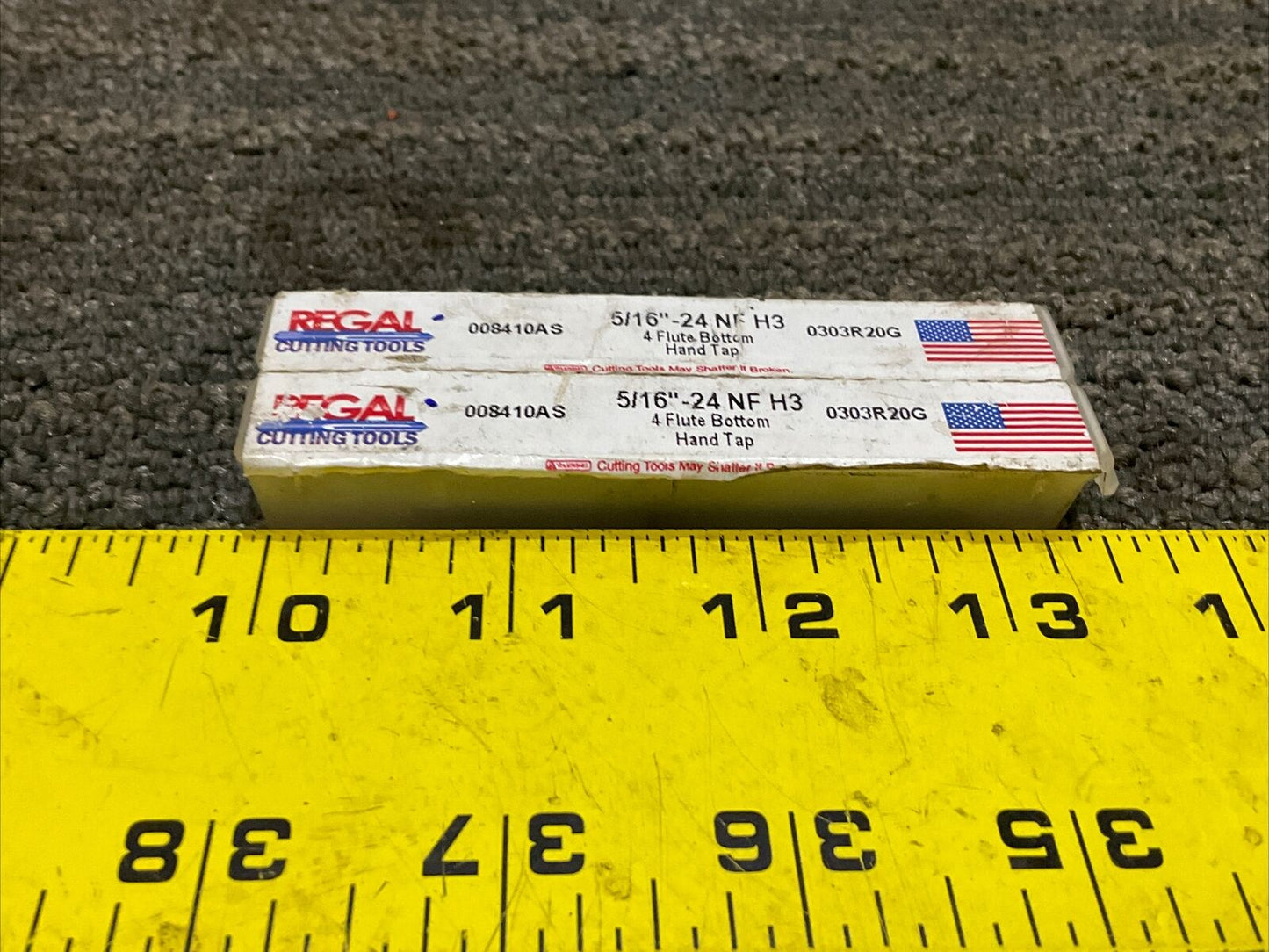 REGAL CUTTING TOOLS 008410AS 030R20G 5/16”-24 NF H3 4 FLUTE BOTTOM HAND TAP 222