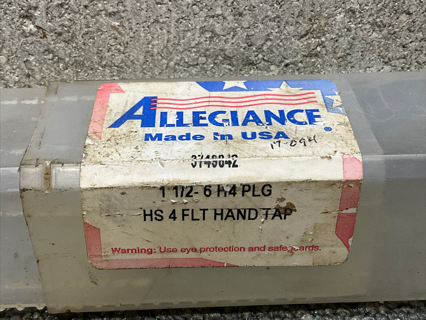 ALLEGIANCE 3749842 0915M71A 1 1/2-6 NC HSG H-4 FLAT HAND TAP 222
