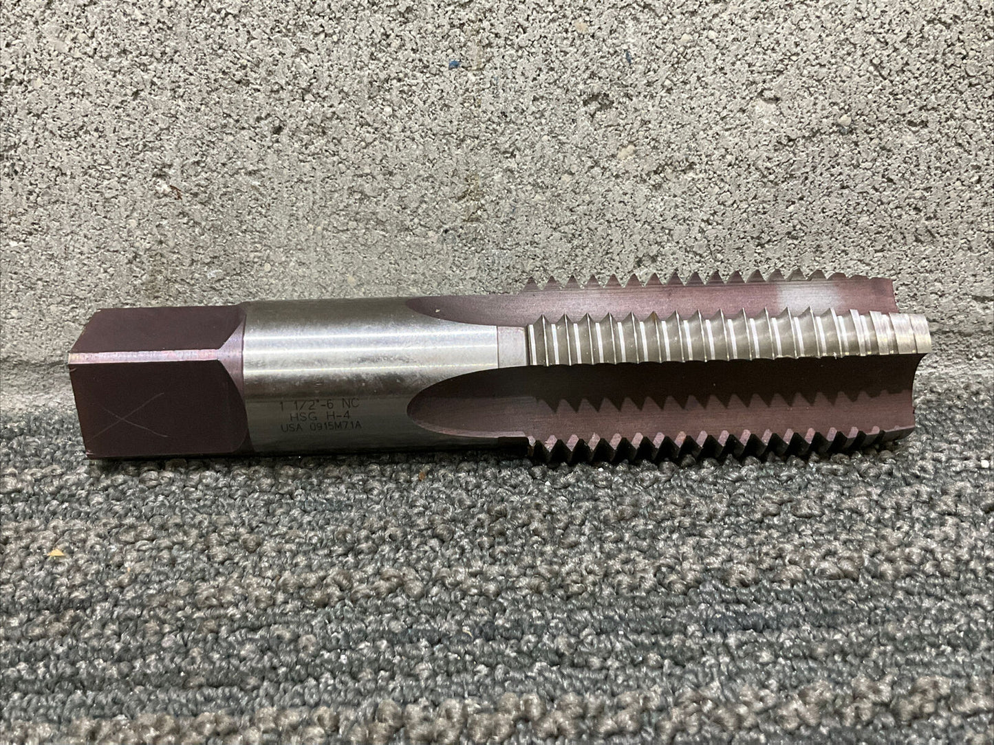 ALLEGIANCE 3749842 0915M71A 1 1/2-6 NC HSG H-4 FLAT HAND TAP 222