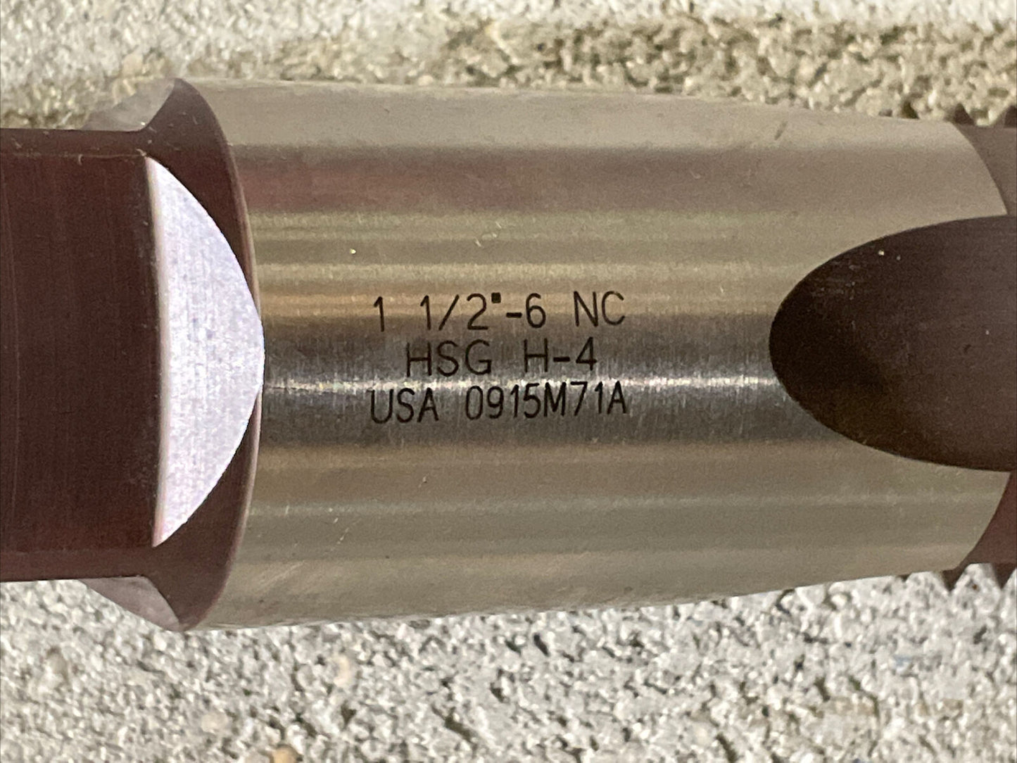 ALLEGIANCE 3749842 0915M71A 1 1/2-6 NC HSG H-4 FLAT HAND TAP 222