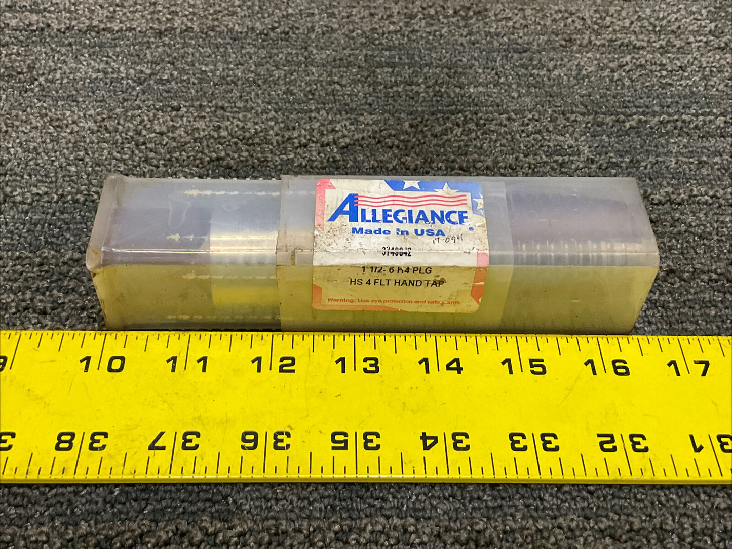 ALLEGIANCE 3749842 0915M71A 1 1/2-6 NC HSG H-4 FLAT HAND TAP 222