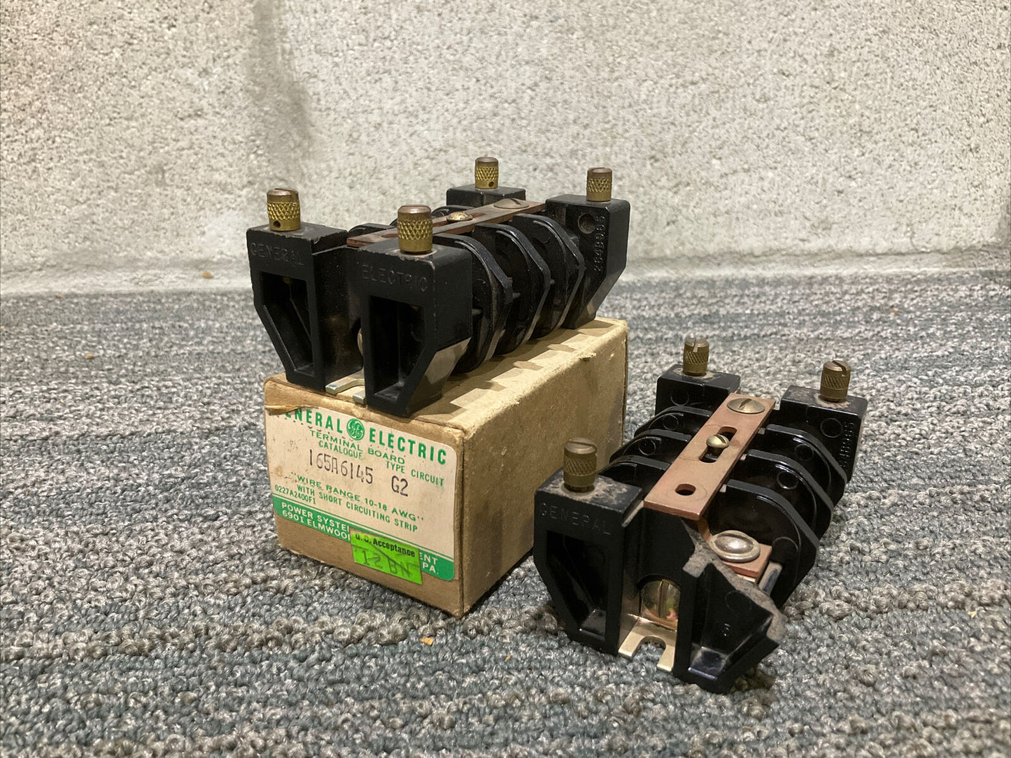 GE GERNERAL ELECTRIC 165A6145G2 CIRCUIT TERMINAL BLOCK 222 LOT OF 2