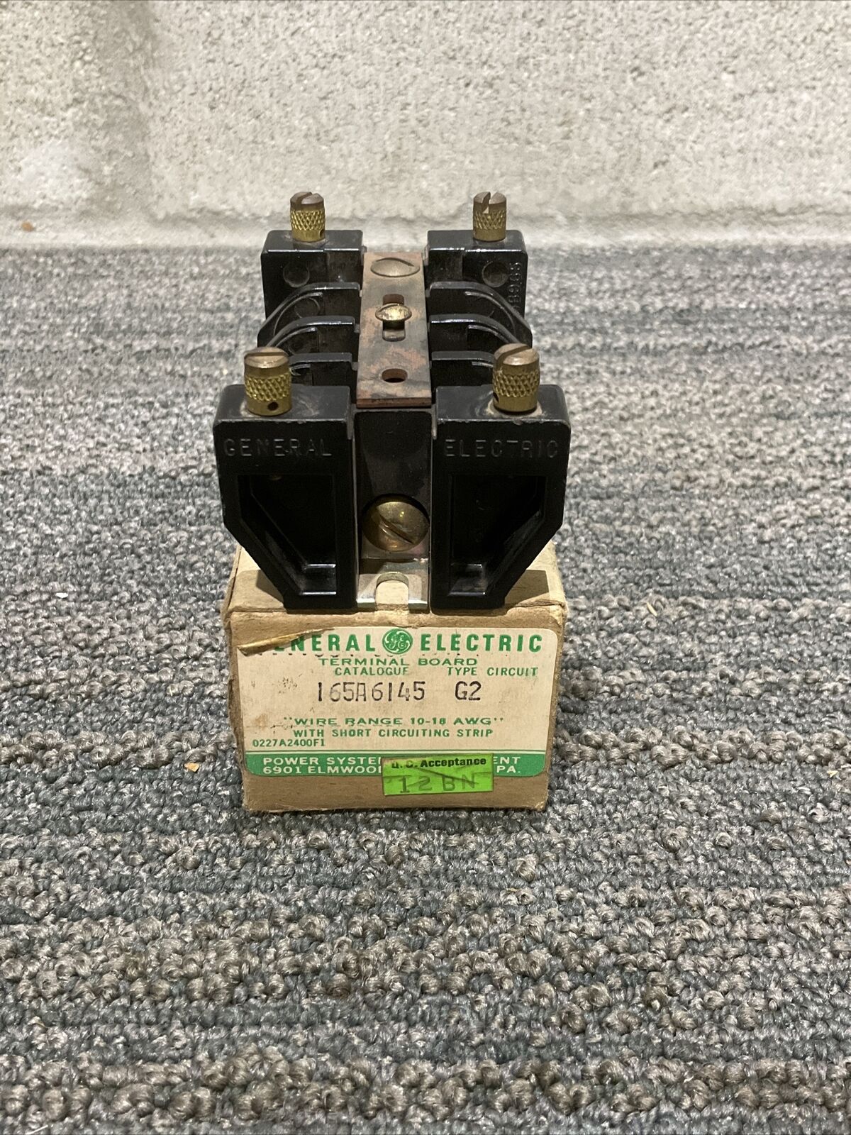 GE GERNERAL ELECTRIC 165A6145G2 CIRCUIT TERMINAL BLOCK 222 LOT OF 2