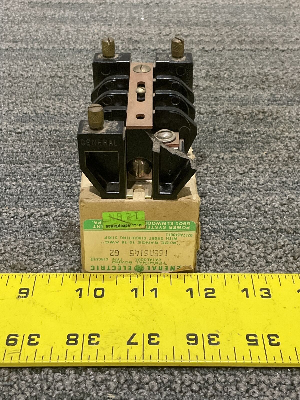 GE GERNERAL ELECTRIC 165A6145G2 CIRCUIT TERMINAL BLOCK 222 LOT OF 2