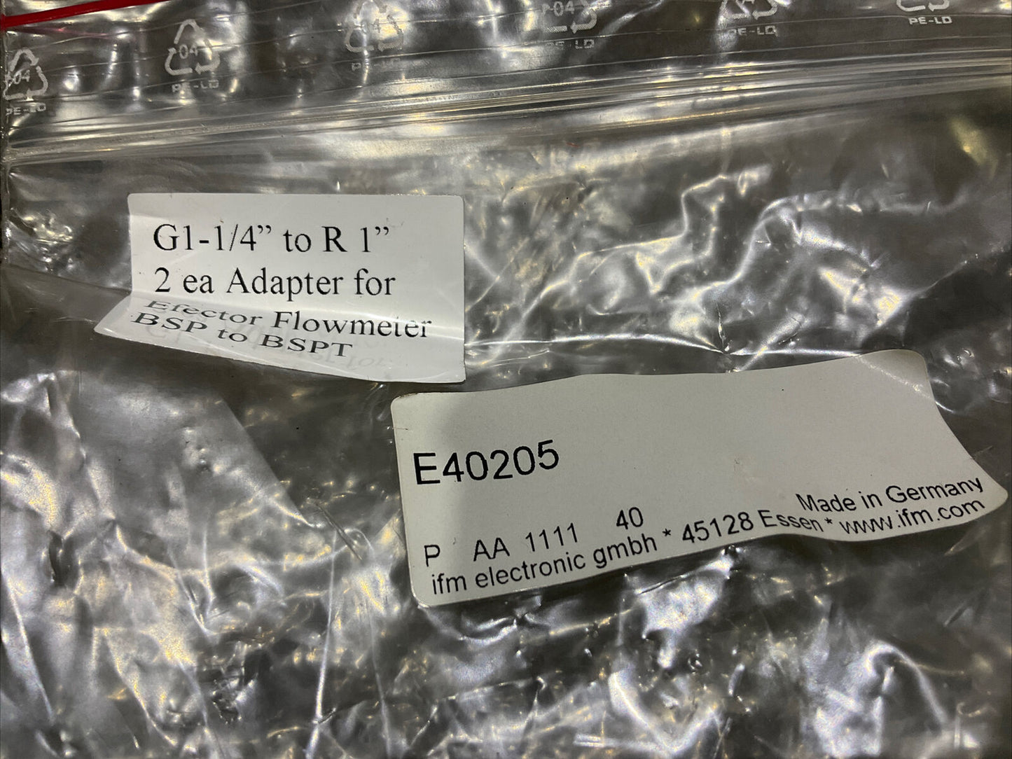 EFECTOR ADAPTER G1-1/4-R1 E40205 FLOWMETER ADAPTER G114R1V4AE40205 222