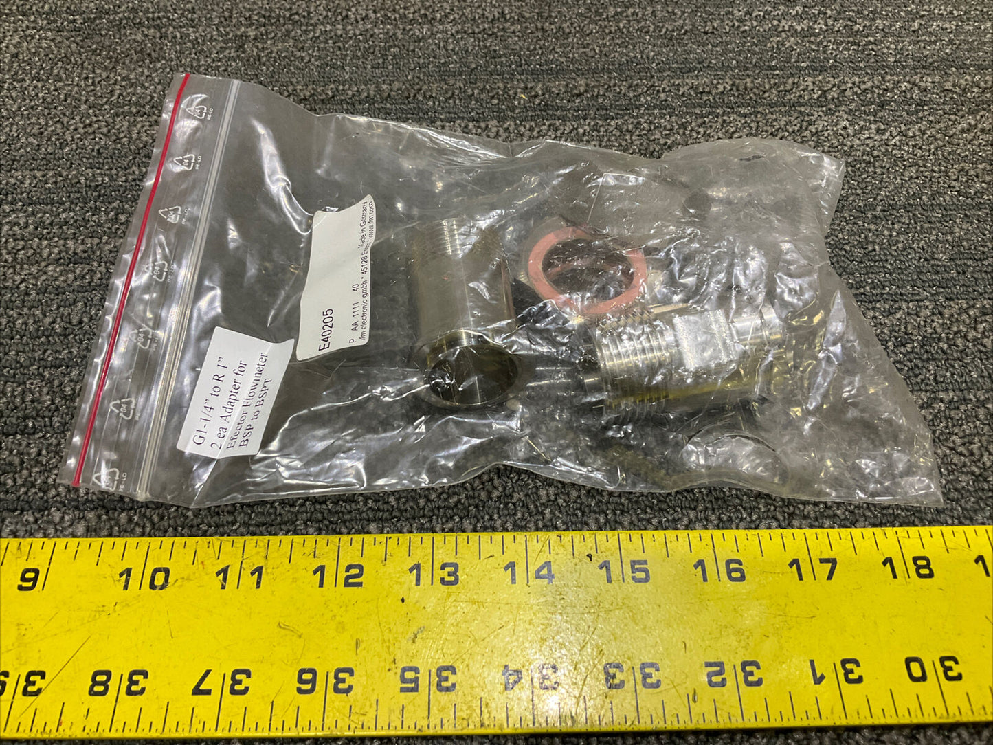 EFECTOR ADAPTER G1-1/4-R1 E40205 FLOWMETER ADAPTER G114R1V4AE40205 222